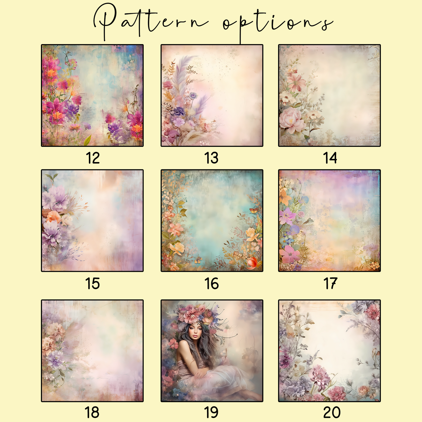 Personalised journal with beautiful, whimsical, watercolour paintings on a glossy notebook