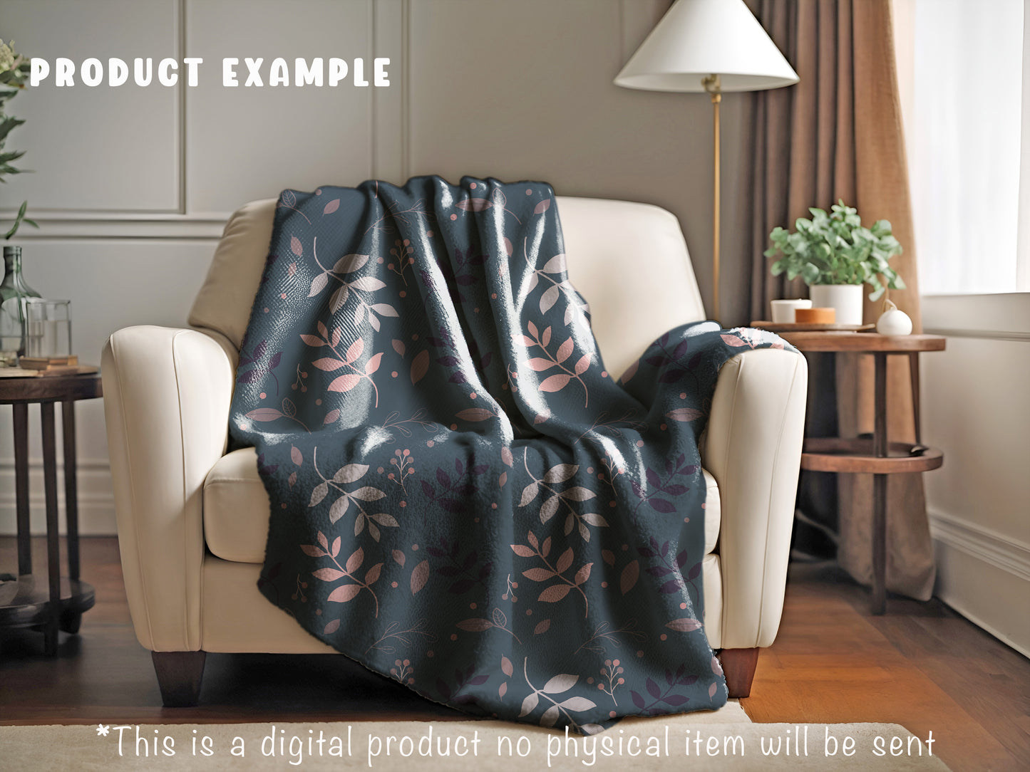 Large winter floral seamless pattern bundle, seven flower themed digital papers, high quality 300 dpi instant download