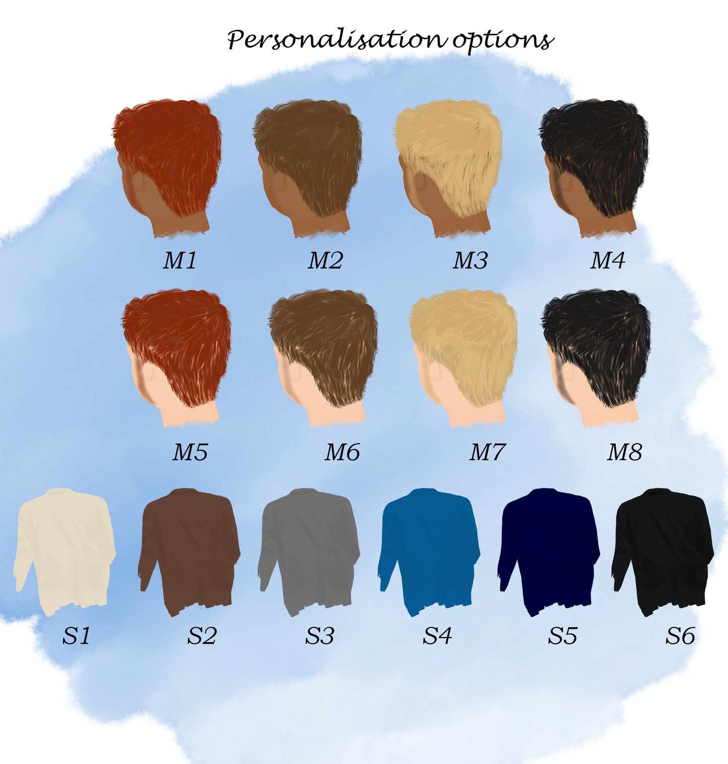 Custom gay couple Mr & Mr image | A4 | A5 | Greeting card