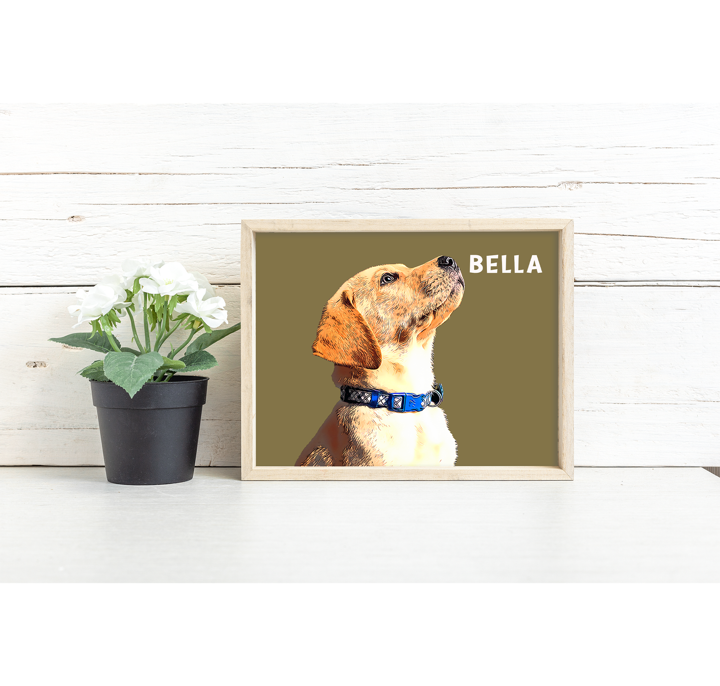 Custom Cartoon Style Pet Portrait - Vibrant, Digitally Created Artwork of Your Beloved Dog | 1-4 animals | A5 | A4