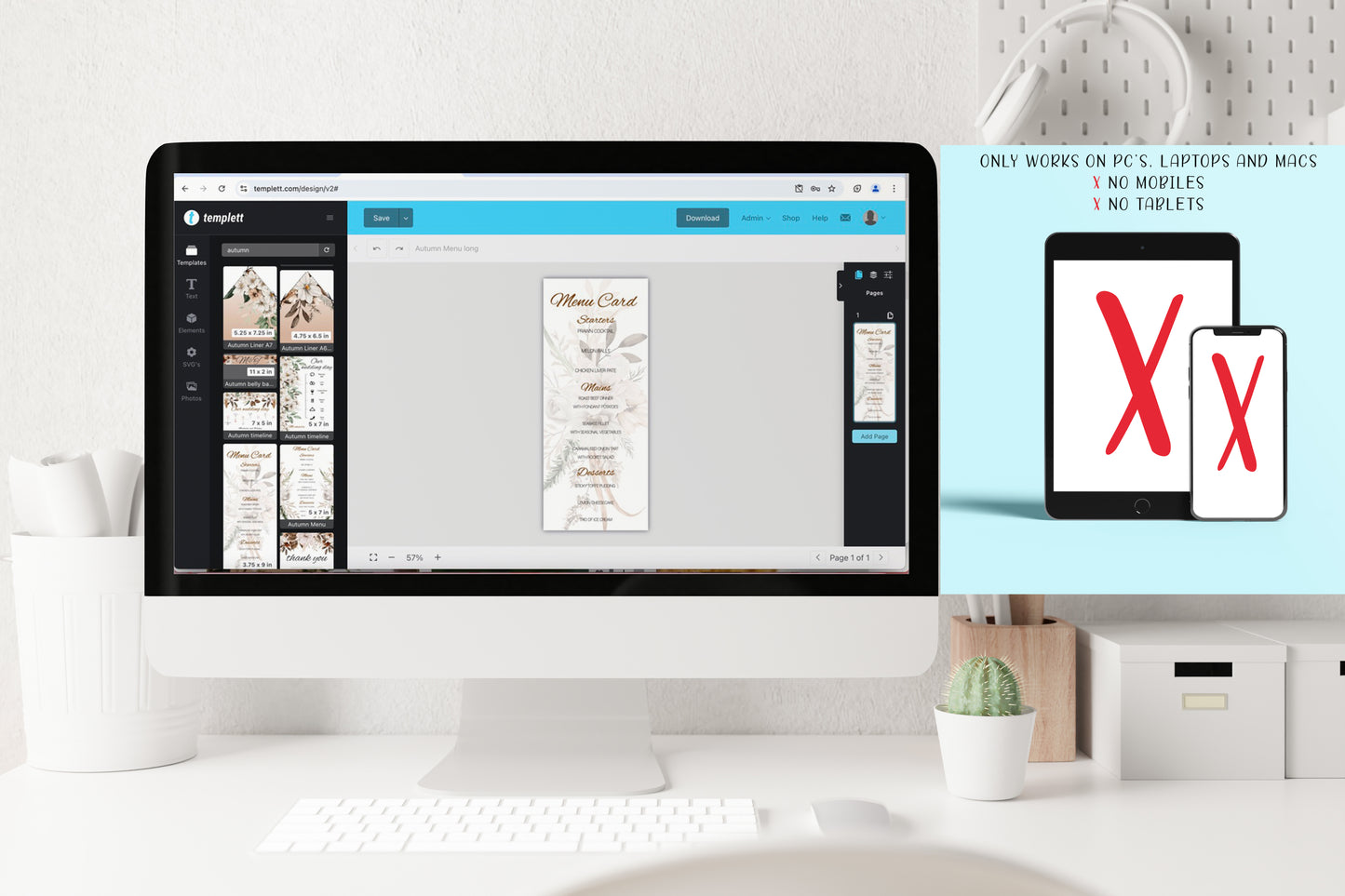 Autumn Wedding Invitation Template Bundle: Floral Elegance (Editable)