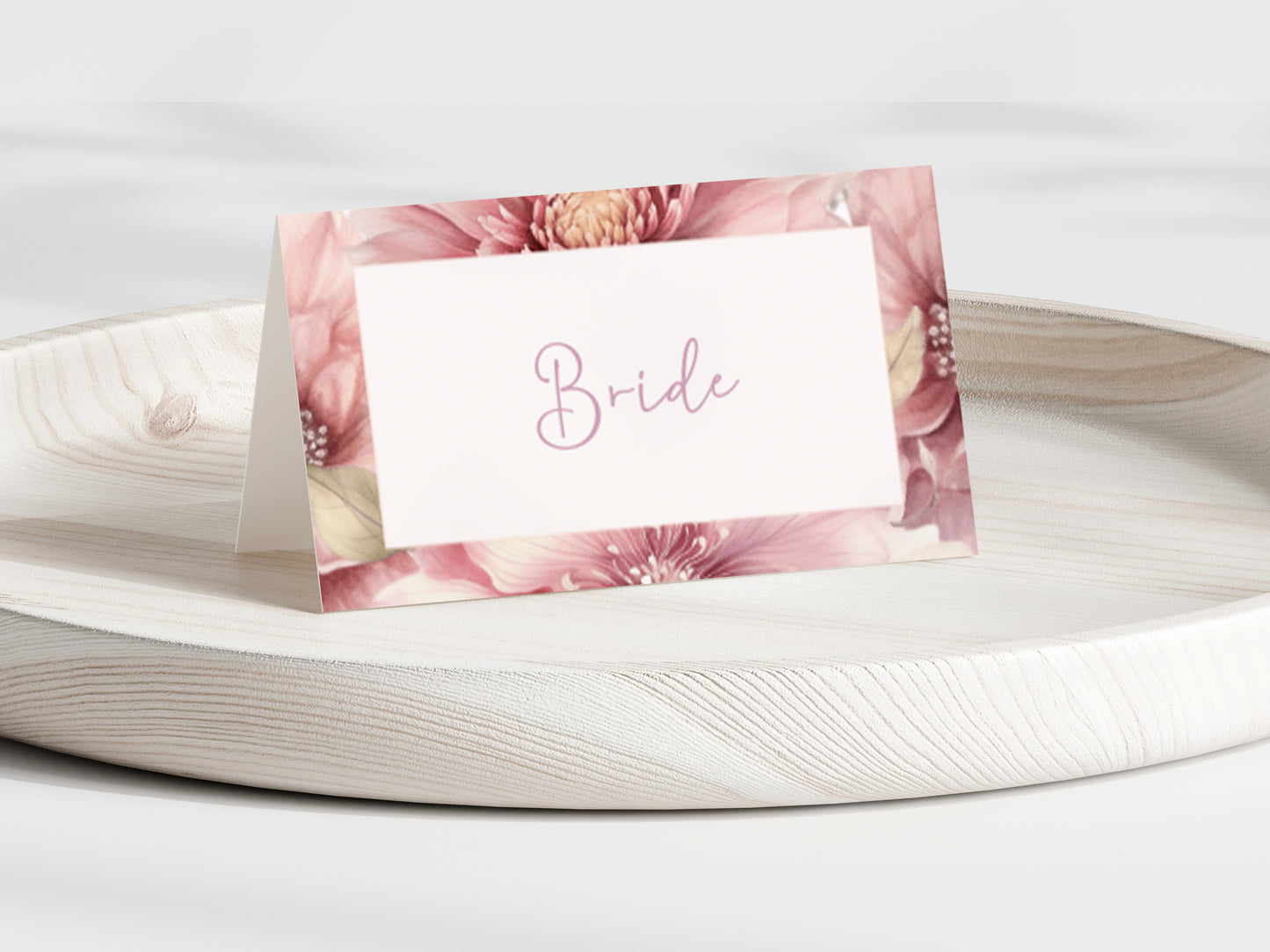 Blush Pink Floral Wedding Sign Templates: Editable Table Numbers, Favor Tags (Digital Download)