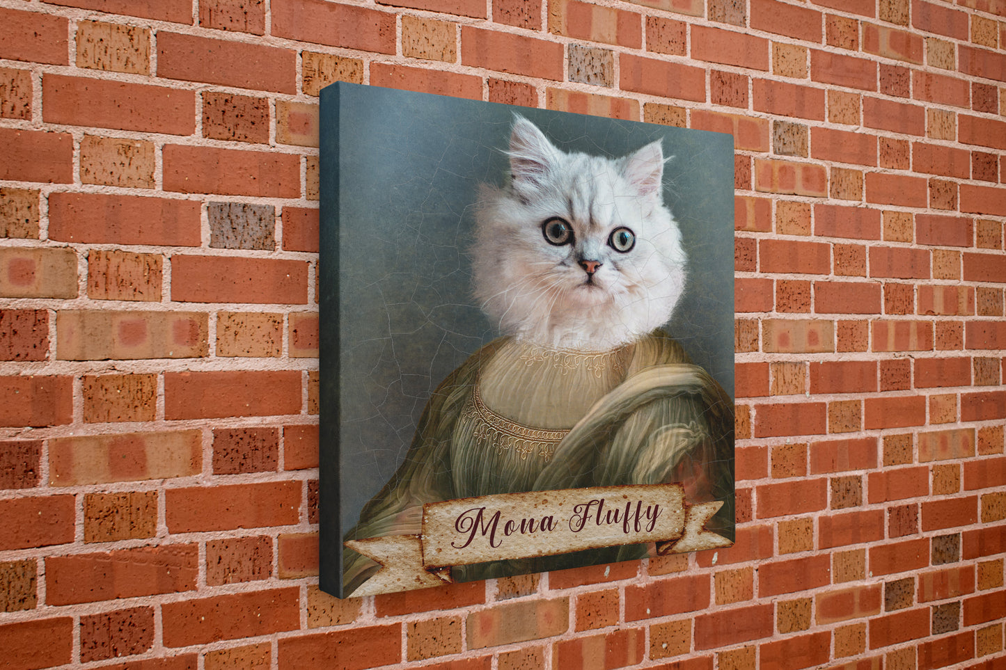 Custom Vintage Pet Portrait Canvas - Regal Pet Artwork for Dog & Cat Lovers