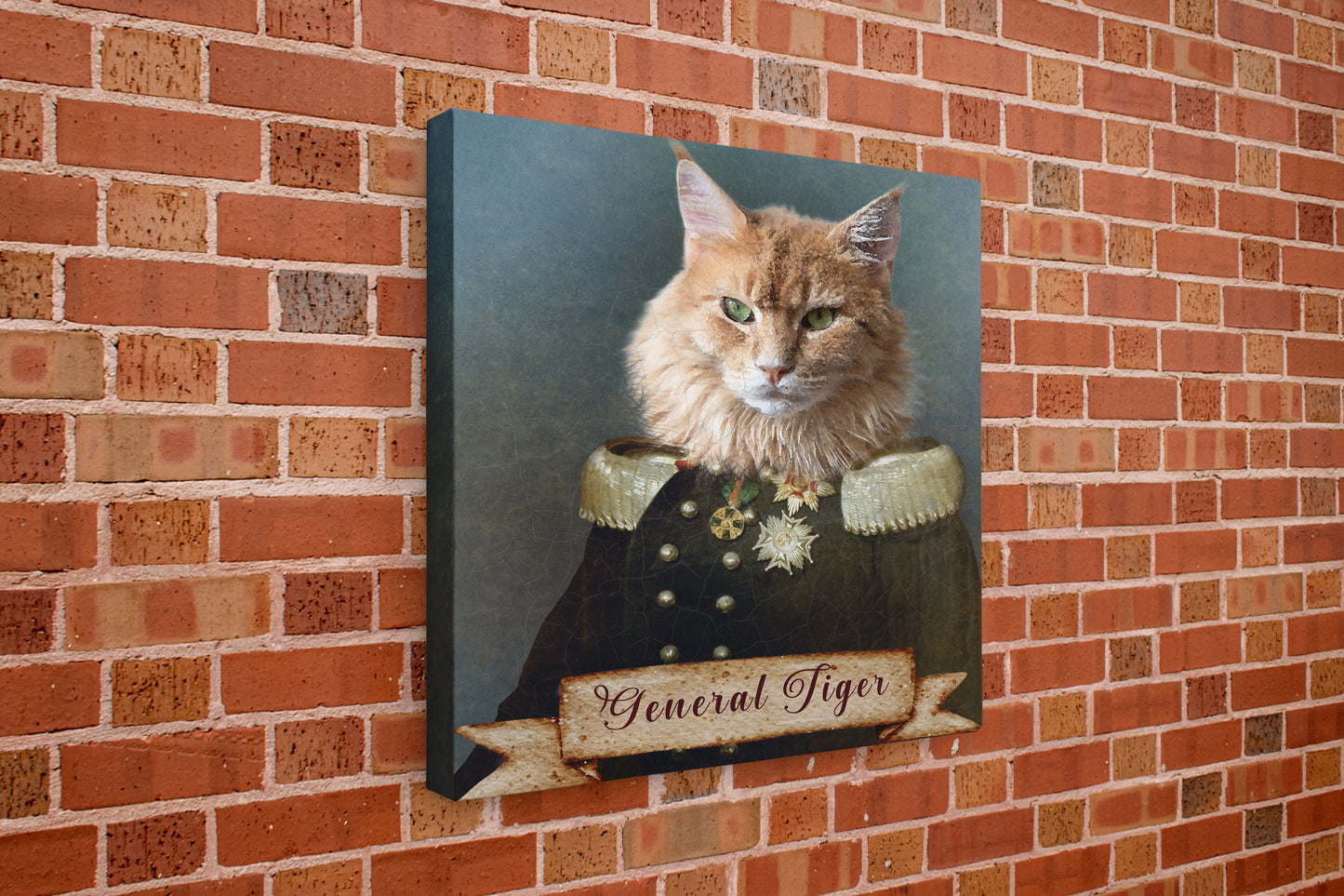 Custom Vintage Pet Portrait Canvas - Personalised Artwork for Cat & Dog Lovers