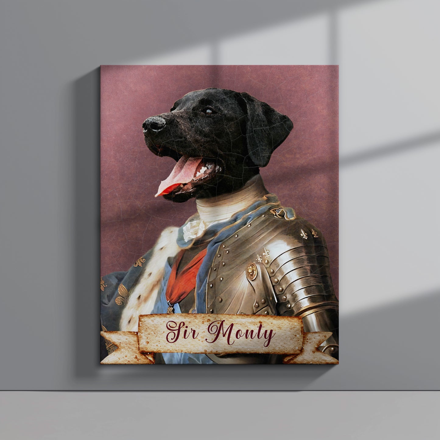 Custom Vintage Pet Portrait Canvas - Personalised Artwork for Cat & Dog Lovers