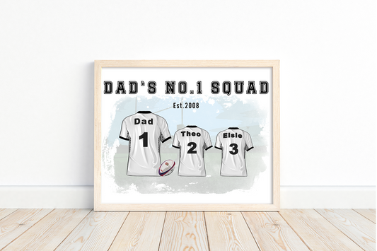 Custom Rugby Union Family Shirts | International rugby team shirts | Gift for Sports Fans