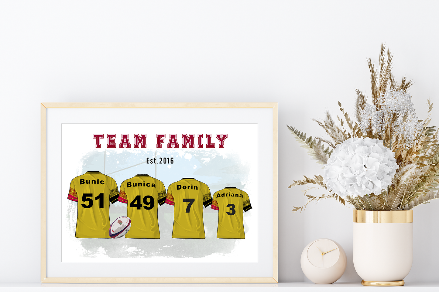 Custom Rugby Union Family Shirts | International rugby team shirts | Gift for Sports Fans