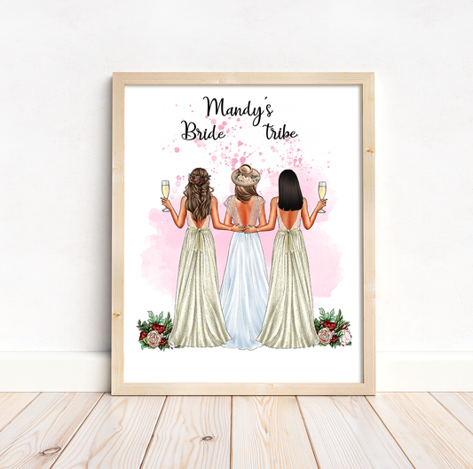 Personalised maid of honour proposal | Bridesmaid thank you gift | A4 | A5 | Greeting card