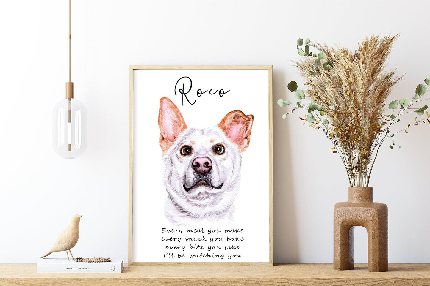 Utility dog breed art - portraits of Dalmation, Mexican hairless or Boston terrier dog with custom funny message | A4 | A5 | Greeting card