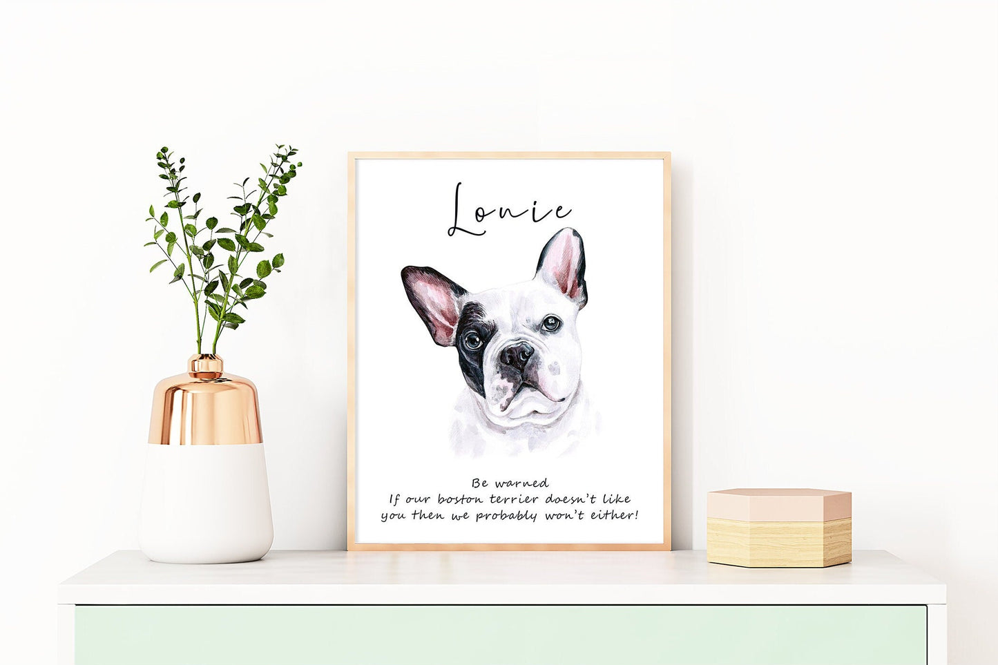 Utility dog breed art - portraits of Dalmation, Mexican hairless or Boston terrier dog with custom funny message | A4 | A5 | Greeting card