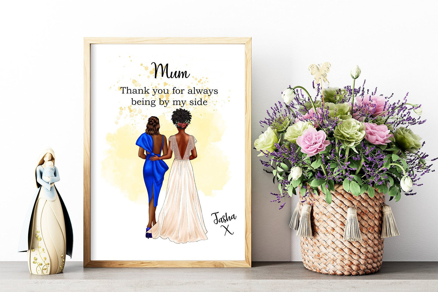 Custom parent of the bride or groom thank you portrait | Mother of the groom | Father of the bride | A4 | A5 | Greeting card