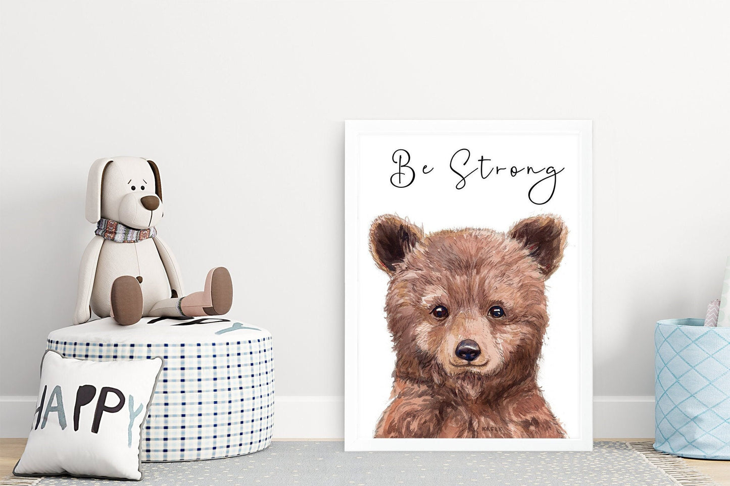 Children's be kind prints | Set of 3 | baby animal portraits | Choose your own safari pictures | A3 | Square | A4 | A5